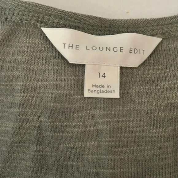 The Lounge Edit sage green ultra soft‎ stretch cotton blend maxi dress w/pockets - Picture 5 of 8